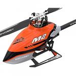 OMPHOBBY M2V2 Dual-brushless Motor 3D RC Helicopter BNF -Orange